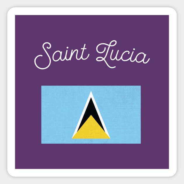 Saint Lucia Flag Sticker by phenomad